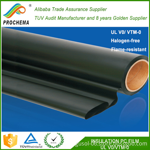 UL94 V-0 /VTM-0 Heat Insulation Polycarbonate Film Dielectric PC Film